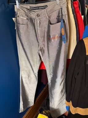 RVT Deadstock Metallic Gray Jeans